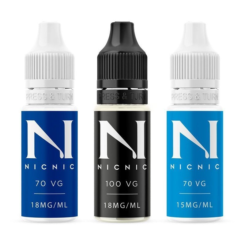 NicNic 10ml Nicotine Shots 1 NicNic 10ml Nicotine Shots